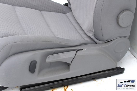 VW GOLF 5 V FOTELE KOMPLET FOTELI SIEDZEŃ TAPICERKA SIEDZENIA 1K welur kolor szary 1K0