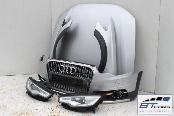AUDI A6 ALLROAD PRZÓD maska błotniki zderzak pas lampy wzmocnienie błotnik 4G 4G0 LX7W lodowo P5P5 4G0807065 4G9821101 4G9821102