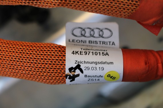 AUDI E-TRON WIĄZKA 4KE971015A ŁADOWANIA 4KE971015A ETRON kabel ładowania 4KE 971 015 przewód Wysokowoltowy 4KE971015A 4KE971015