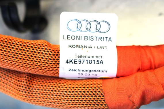 AUDI E-TRON WIĄZKA 4KE971015A ŁADOWANIA 4KE971015A ETRON kabel ładowania 4KE 971 015 przewód Wysokowoltowy 4KE971015A 4KE971015