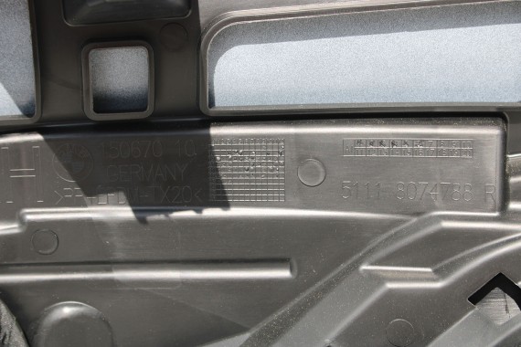 BMW 8 G14 G15 G16 ZDERZAK PRZEDNI PRZÓD M pakiet Kolor: A96 Mineral-weiss metallic 	Biały M pakiet M POWER 5111 8070558  727584