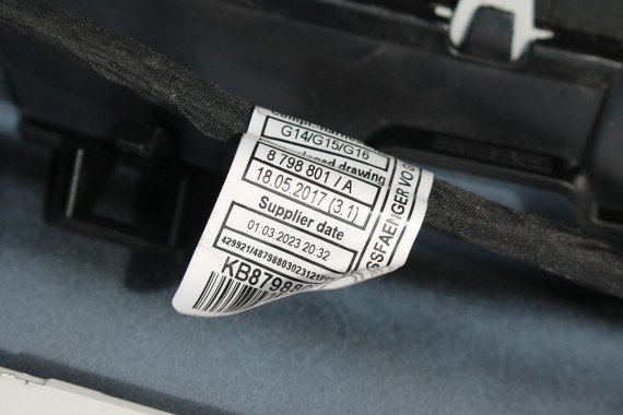 BMW 8 G14 G15 G16 ZDERZAK PRZEDNI PRZÓD M pakiet Kolor: A96 Mineral-weiss metallic 	Biały M pakiet M POWER 5111 8070558  727584