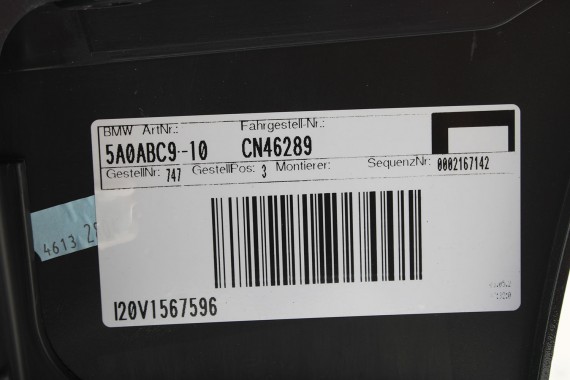 BMW iX i20 ZDERZAK PRZEDNI PRZÓD M pakiet Kolor: 475 Black-sapphire metallic Czarny M POWER