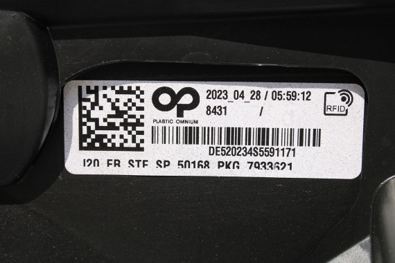 BMW iX i20 ZDERZAK PRZEDNI PRZÓD M pakiet Kolor: 75 Black-sapphire metallic Czarny M POWER