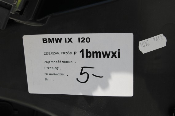 BMW iX i20 ZDERZAK PRZEDNI PRZÓD M pakiet Kolor: 475 Black-sapphire metallic Czarny M POWER