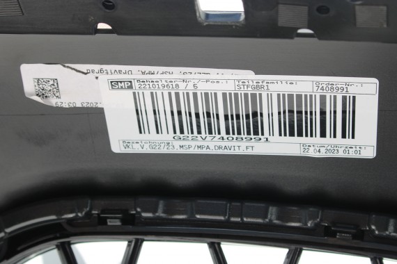 BMW 4 G22 G23 ZDERZAK PRZEDNI PRZÓD M pakiet Kolor: C36 Dravitgrau metallic Szary M pakiet M POWER