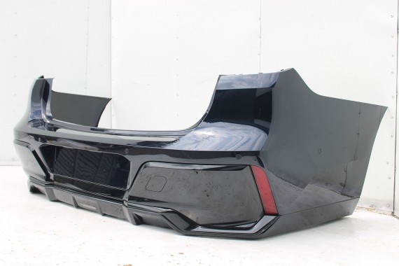 BMW 7 G70 ZDERZAK TYŁ TYLNY M pakiet 416 Kolor: Carbon-schwarz Czarny 51128081542 M POWER 66205A1A269 51128081511 5A74568
