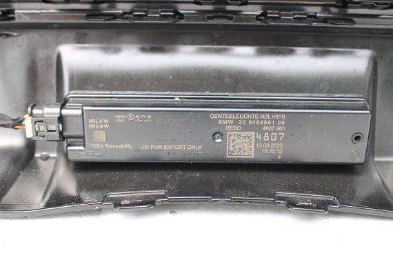 BMW 7 G70 ZDERZAK TYŁ TYLNY M pakiet 416 Kolor: Carbon-schwarz Czarny 51128081542 M POWER 66205A1A269 51128081511 5A74568