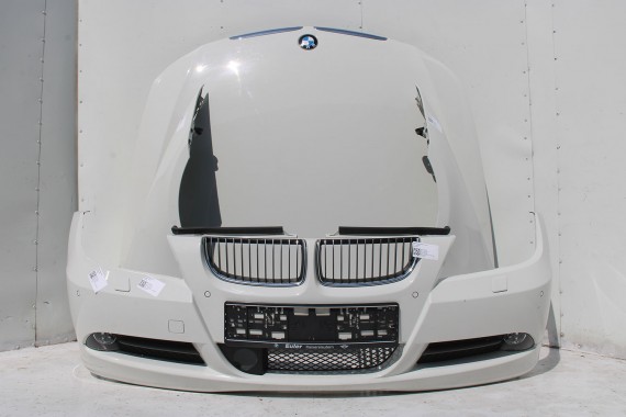BMW 3 E90 E91 PRZÓD maska błotniki zderzak przedni błotnik lampa Xenon 300 Biały VE71 330 63116942743 200 kW 272 PS 63116942744