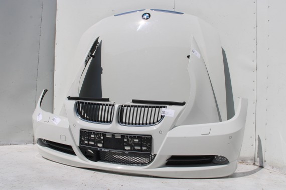 BMW 3 E90 E91 PRZÓD maska błotniki zderzak przedni błotnik lampa Xenon 300 Biały VE71 330 63116942743 200 kW 272 PS 63116942744