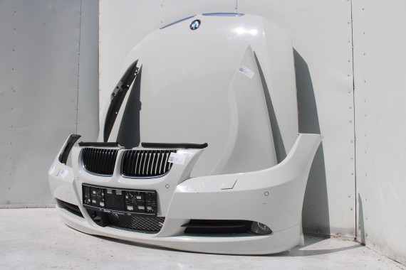 BMW 3 E90 E91 PRZÓD maska błotniki zderzak przedni błotnik lampa Xenon 300 Biały VE71 330 63116942743 200 kW 272 PS 63116942744