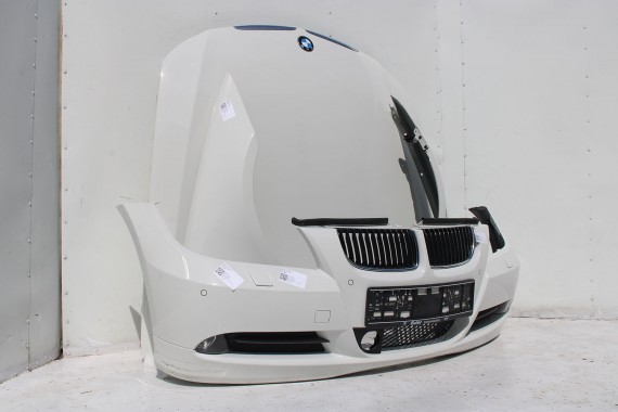 BMW 3 E90 E91 PRZÓD maska błotniki zderzak przedni błotnik lampa Xenon 300 Biały VE71 330 63116942743 200 kW 272 PS 63116942744