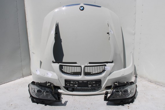 BMW 3 E90 E91 PRZÓD maska błotniki zderzak przedni błotnik lampa Xenon 300 Biały VE71 330 63116942743 200 kW 272 PS 63116942744
