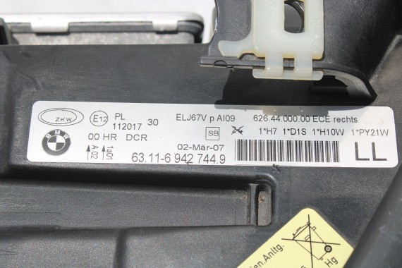BMW 3 E90 E91 PRZÓD maska błotniki zderzak przedni błotnik lampa Xenon 300 Biały VE71 330 63116942743 200 kW 272 PS 63116942744