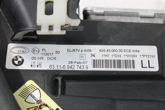 BMW 3 E90 E91 PRZÓD maska błotniki zderzak przedni błotnik lampa Xenon 300 Biały VE71 330 63116942743 200 kW 272 PS 63116942744