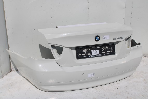 BMW 3 E90 TYŁ KLAPA BAGAŻNIKA +  zderzak tylny + LAMPY 300 Alpinweiss Biały SEDAN 6937457 6937458 6937459 6937460