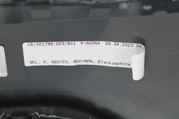 BMW 4 G22 G23 ZDERZAK PRZEDNI PRZÓD M pakiet Kolor: 475 Black-sapphire Czarny 8076711 63178089525 63178089526 USA 51118076711