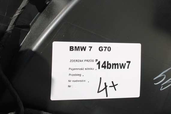BMW 7 i7 G70 ZDERZAK PRZEDNI PRZÓD 475 Black-sapphire metallic Czarny M PAKIET 5111 9464046 15857711 5111 9883454 9464046 USA