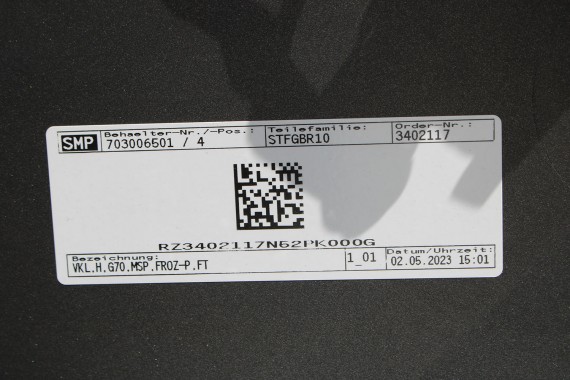 BMW 7 G70 ZDERZAK TYŁ TYLNY M pakiet C5A Kolor: C5A FROZEN PURE GREY-MET 51128081542 M POWER 66205ADA19 51128081511 51128081541