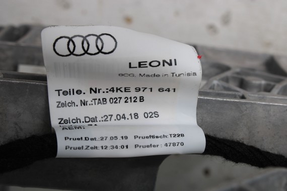 AUDI E TRON FOTELE KOMPLET FOTELI siedzeń siedzenia tapicerka ETRON 4KE kolor brąz