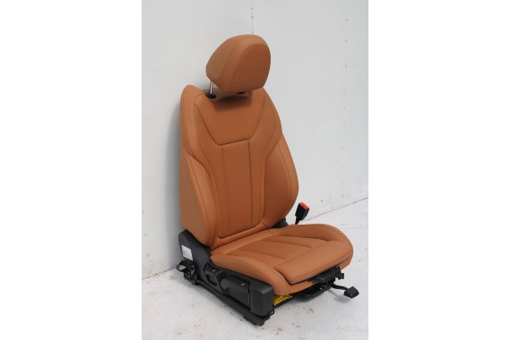 BMW 3 G20 FOTELE KOMPLET FOTELI siedzeń siedzenia tapicerka KHKC Sensatec perforiert/cognac erweitert + boczki + podłokietnik