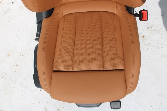 BMW 3 G20 FOTELE KOMPLET FOTELI siedzeń siedzenia tapicerka KHKC Sensatec perforiert/cognac erweitert + boczki + podłokietnik