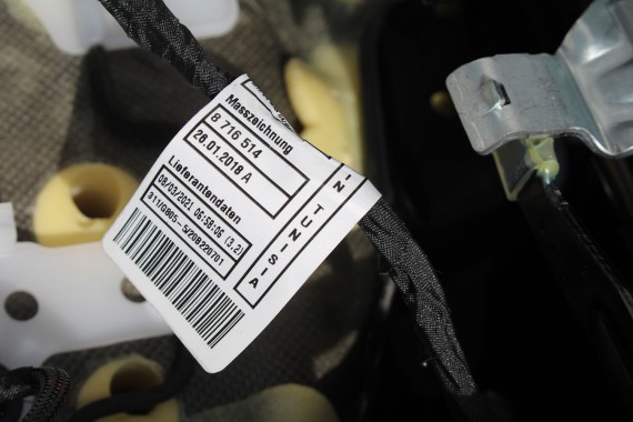 BMW 3 G20 FOTELE KOMPLET FOTELI siedzeń siedzenia tapicerka KHKC Sensatec perforiert/cognac erweitert + boczki + podłokietnik