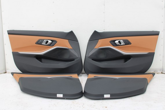 BMW 3 G20 FOTELE KOMPLET FOTELI siedzeń siedzenia tapicerka KHKC Sensatec perforiert/cognac erweitert + boczki + podłokietnik