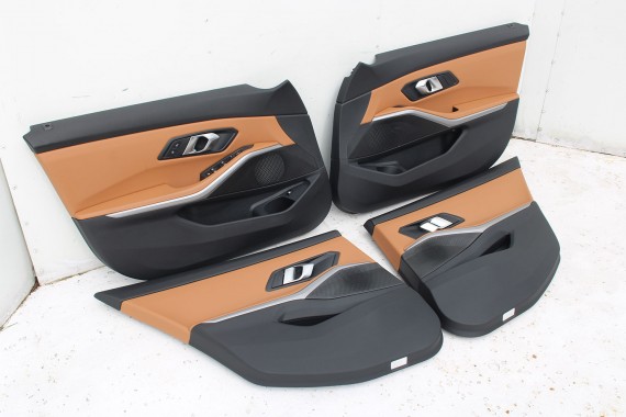 BMW 3 G20 FOTELE KOMPLET FOTELI siedzeń siedzenia tapicerka KHKC Sensatec perforiert/cognac erweitert + boczki + podłokietnik