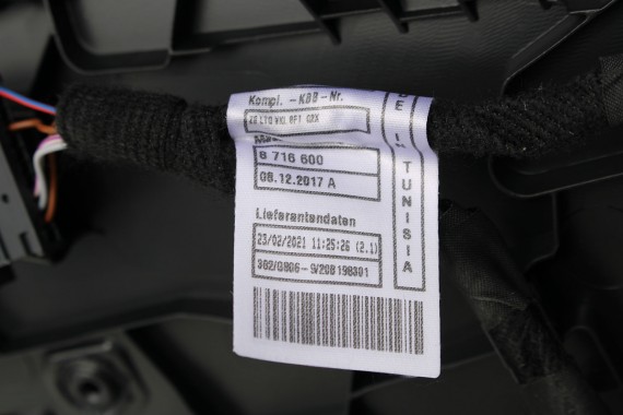 BMW 3 G20 FOTELE KOMPLET FOTELI siedzeń siedzenia tapicerka KHKC Sensatec perforiert/cognac erweitert + boczki + podłokietnik