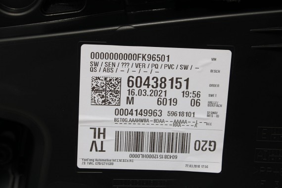 BMW 3 G20 FOTELE KOMPLET FOTELI siedzeń siedzenia tapicerka KHKC Sensatec perforiert/cognac erweitert + boczki + podłokietnik