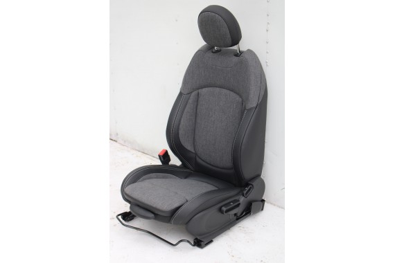 MINI COUNTRYMAN F60 FOTELE KOMPLET FOTELI siedzeń siedzenia tapicerka +boczki drzwiowe KDE1 Stoff/Leatherette Pearl/carbon-black