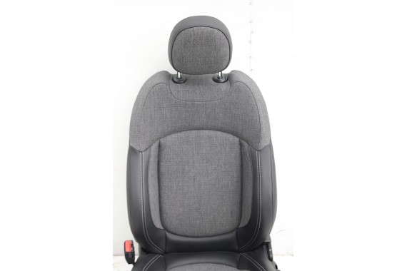 MINI COUNTRYMAN F60 FOTELE KOMPLET FOTELI siedzeń siedzenia tapicerka +boczki drzwiowe KDE1 Stoff/Leatherette Pearl/carbon-black