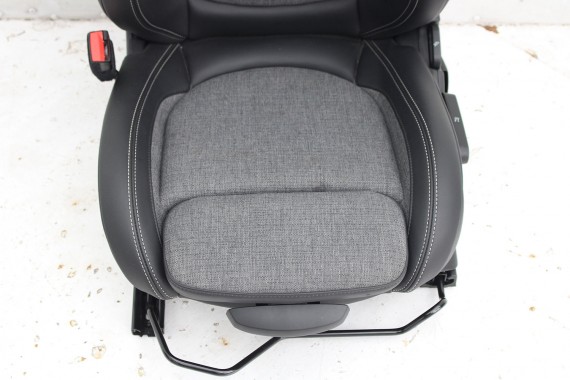 MINI COUNTRYMAN F60 FOTELE KOMPLET FOTELI siedzeń siedzenia tapicerka +boczki drzwiowe KDE1 Stoff/Leatherette Pearl/carbon-black
