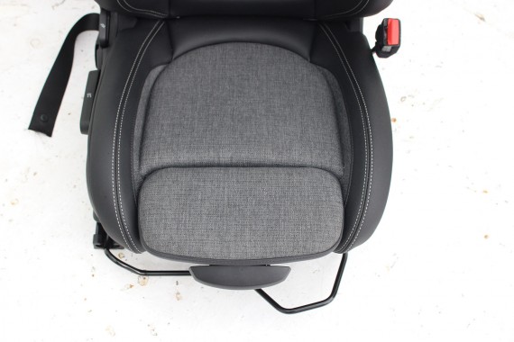 MINI COUNTRYMAN F60 FOTELE KOMPLET FOTELI siedzeń siedzenia tapicerka +boczki drzwiowe KDE1 Stoff/Leatherette Pearl/carbon-black