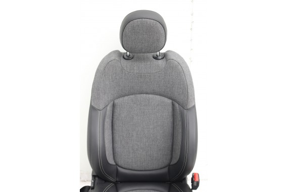 MINI COUNTRYMAN F60 FOTELE KOMPLET FOTELI siedzeń siedzenia tapicerka +boczki drzwiowe KDE1 Stoff/Leatherette Pearl/carbon-black