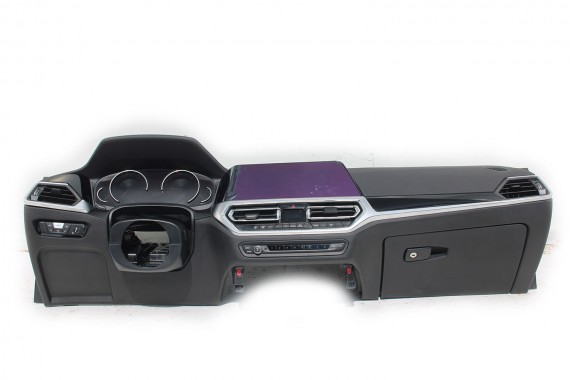 BMW 3 G20 G21 KONSOLA PULPIT DESKA ROZDZIELCZA KOKPIT PULPIT M3 G80 G81 4 M4 G22 G23 G26 G82 G83 skóra BMW 3 G20 G21 KONSOLA