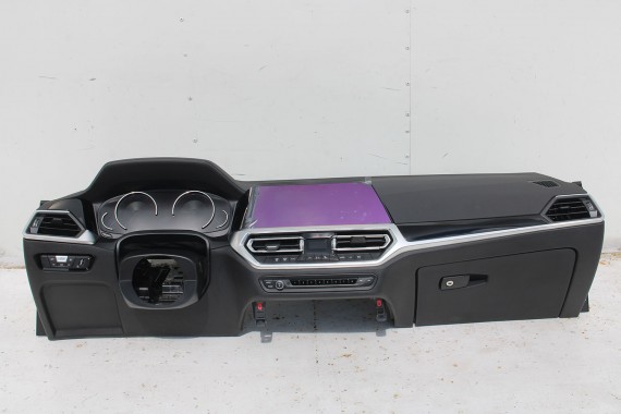 BMW 3 G20 G21 KONSOLA PULPIT DESKA ROZDZIELCZA KOKPIT PULPIT M3 G80 G81 4 M4 G22 G23 G26 G82 G83 skóra BMW 3 G20 G21 KONSOLA