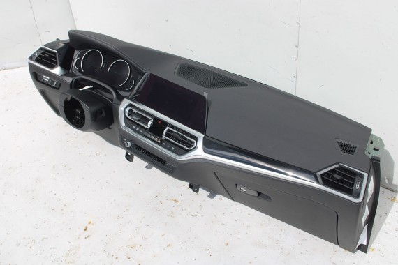 BMW 3 G20 G21 KONSOLA PULPIT DESKA ROZDZIELCZA KOKPIT PULPIT M3 G80 G81 4 M4 G22 G23 G26 G82 G83 skóra BMW 3 G20 G21 KONSOLA