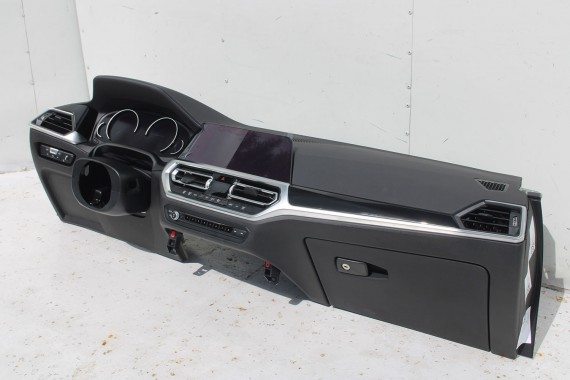 BMW 3 G20 G21 KONSOLA PULPIT DESKA ROZDZIELCZA KOKPIT PULPIT M3 G80 G81 4 M4 G22 G23 G26 G82 G83 skóra BMW 3 G20 G21 KONSOLA