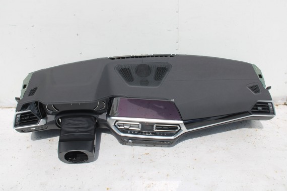 BMW 3 G20 G21 KONSOLA PULPIT DESKA ROZDZIELCZA KOKPIT PULPIT M3 G80 G81 4 M4 G22 G23 G26 G82 G83 skóra BMW 3 G20 G21 KONSOLA