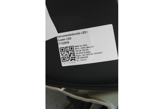 BMW 3 G20 G21 KONSOLA PULPIT DESKA ROZDZIELCZA KOKPIT PULPIT M3 G80 G81 4 M4 G22 G23 G26 G82 G83 skóra BMW 3 G20 G21 KONSOLA