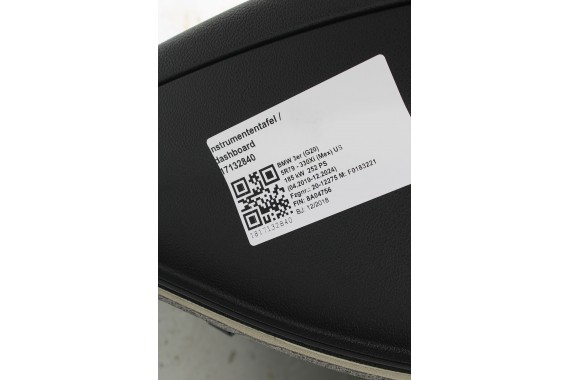 BMW 3 G20 G21 KONSOLA PULPIT DESKA ROZDZIELCZA KOKPIT PULPIT M3 G80 G81 4 M4 G22 G23 G26 G82 G83 skóra BMW 3 G20 G21 KONSOLA