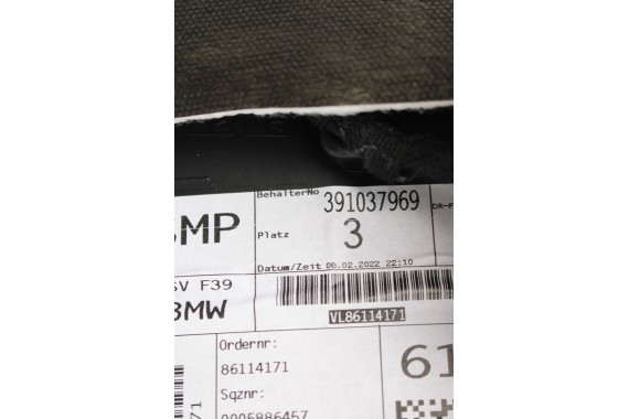 BMW X2 F39 FOTELE KOMPLET FOTELI siedzeń siedzenia tapicerka M PAKIET HKSW Stoff Micro Hexagon Sensatec schwarz +boczki drzwiowe