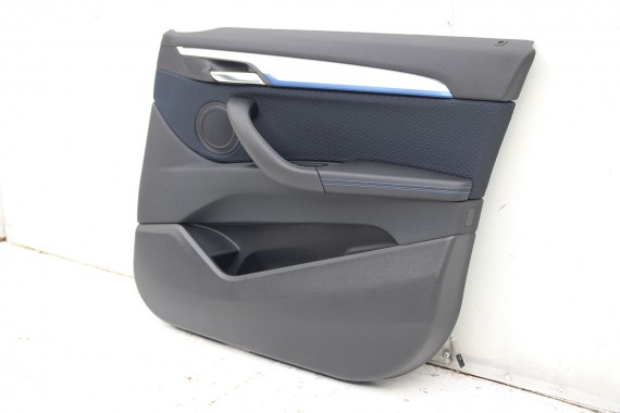BMW X2 F39 FOTELE KOMPLET FOTELI siedzeń siedzenia tapicerka M PAKIET HKSW Stoff Micro Hexagon Sensatec schwarz +boczki drzwiowe
