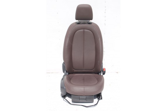 BMW X1 F48 FOTELE KOMPLET FOTELI siedzeń siedzenia tapicerka PDMZ Leder Dakota perforiert/mocca + boczki drzwiowe + podłokietnik