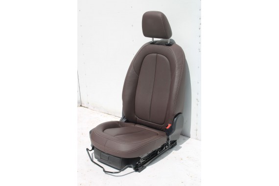 BMW X1 F48 FOTELE KOMPLET FOTELI siedzeń siedzenia tapicerka PDMZ Leder Dakota perforiert/mocca + boczki drzwiowe + podłokietnik