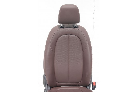 BMW X1 F48 FOTELE KOMPLET FOTELI siedzeń siedzenia tapicerka PDMZ Leder Dakota perforiert/mocca + boczki drzwiowe + podłokietnik