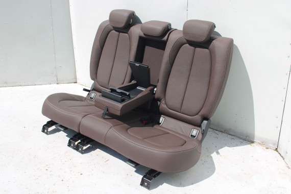 BMW X1 F48 FOTELE KOMPLET FOTELI siedzeń siedzenia tapicerka PDMZ Leder Dakota perforiert/mocca + boczki drzwiowe + podłokietnik