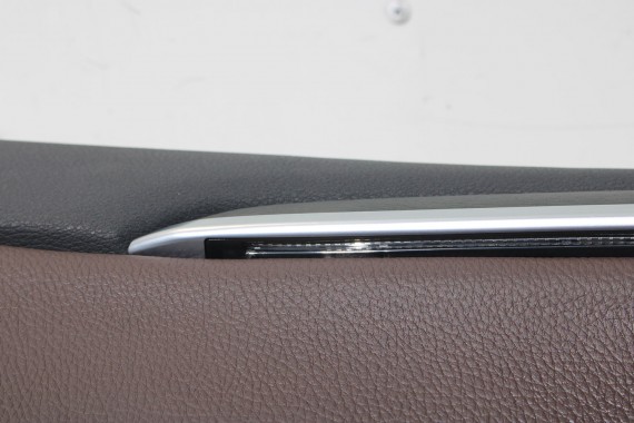 BMW X1 F48 FOTELE KOMPLET FOTELI siedzeń siedzenia tapicerka PDMZ Leder Dakota perforiert/mocca + boczki drzwiowe + podłokietnik